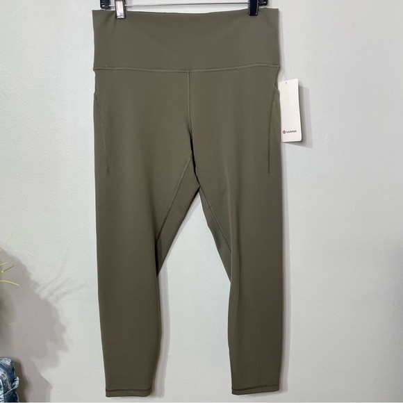Lululemon Wunder Train High Rise Tights Pants Pockets Leggings Army Green 14 NWT - Picture 11 of 11